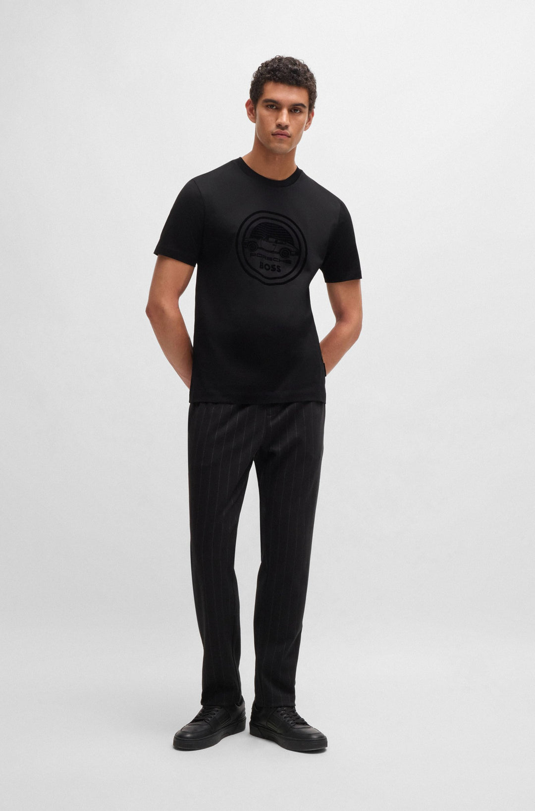 BOSS T-Shirts Regular Fit in Cotton - C-THOMPSON 400_PS 10263249 01-50522795- Concorde Fashion#color_black-001