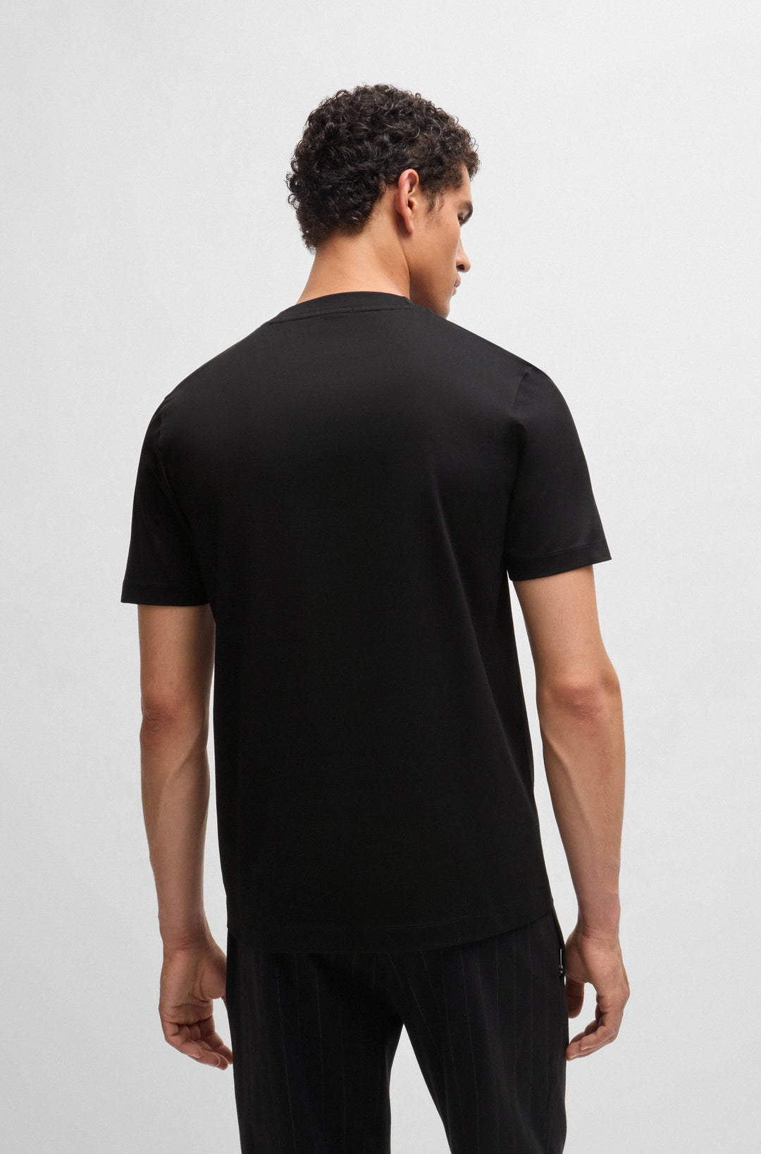 BOSS ボス★コットンワッフル Tシャツ ロゴエンブロイダリー BOSS - コットンワッフル Tシャツ ロゴエンブロイダリー