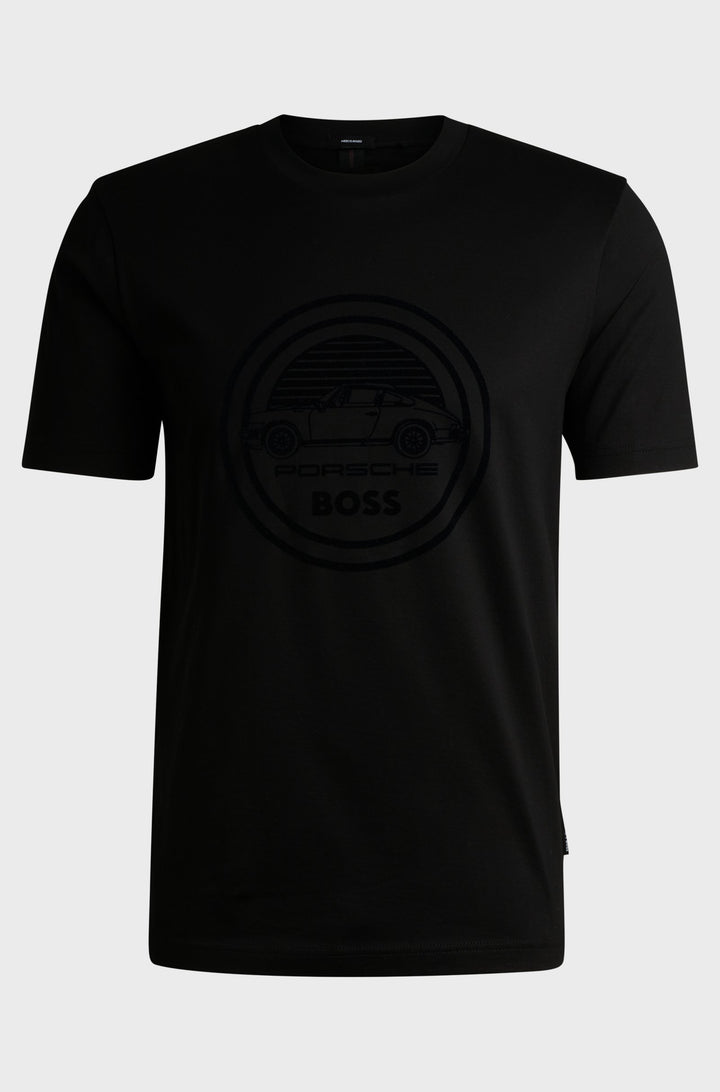 BOSS T-Shirts Regular Fit in Cotton - C-THOMPSON 400_PS 10263249 01-50522795- Concorde Fashion#color_black-001
