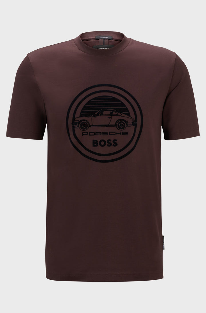 BOSS T-Shirts Regular Fit in Cotton - C-THOMPSON 400_PS 10263249 01-50522795- Concorde Fashion#color_red-642