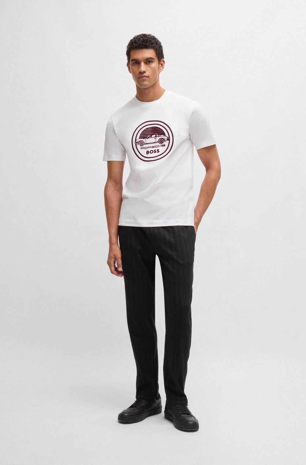 BOSS T-Shirts Regular Fit in Cotton - C-THOMPSON 400_PS 10263249 01-50522795- Concorde Fashion#color_white-100