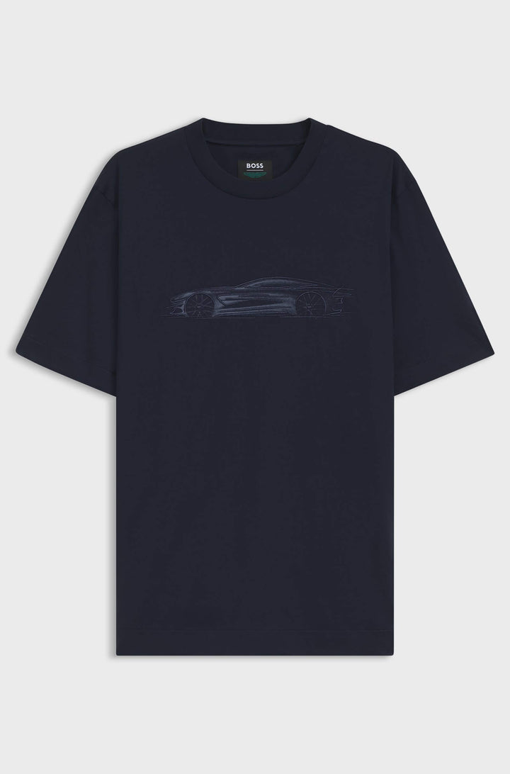 BOSS T-Shirts Regular Fit - C-TAUT 242_AM 50555828- Concorde Fashion#color_navy-404