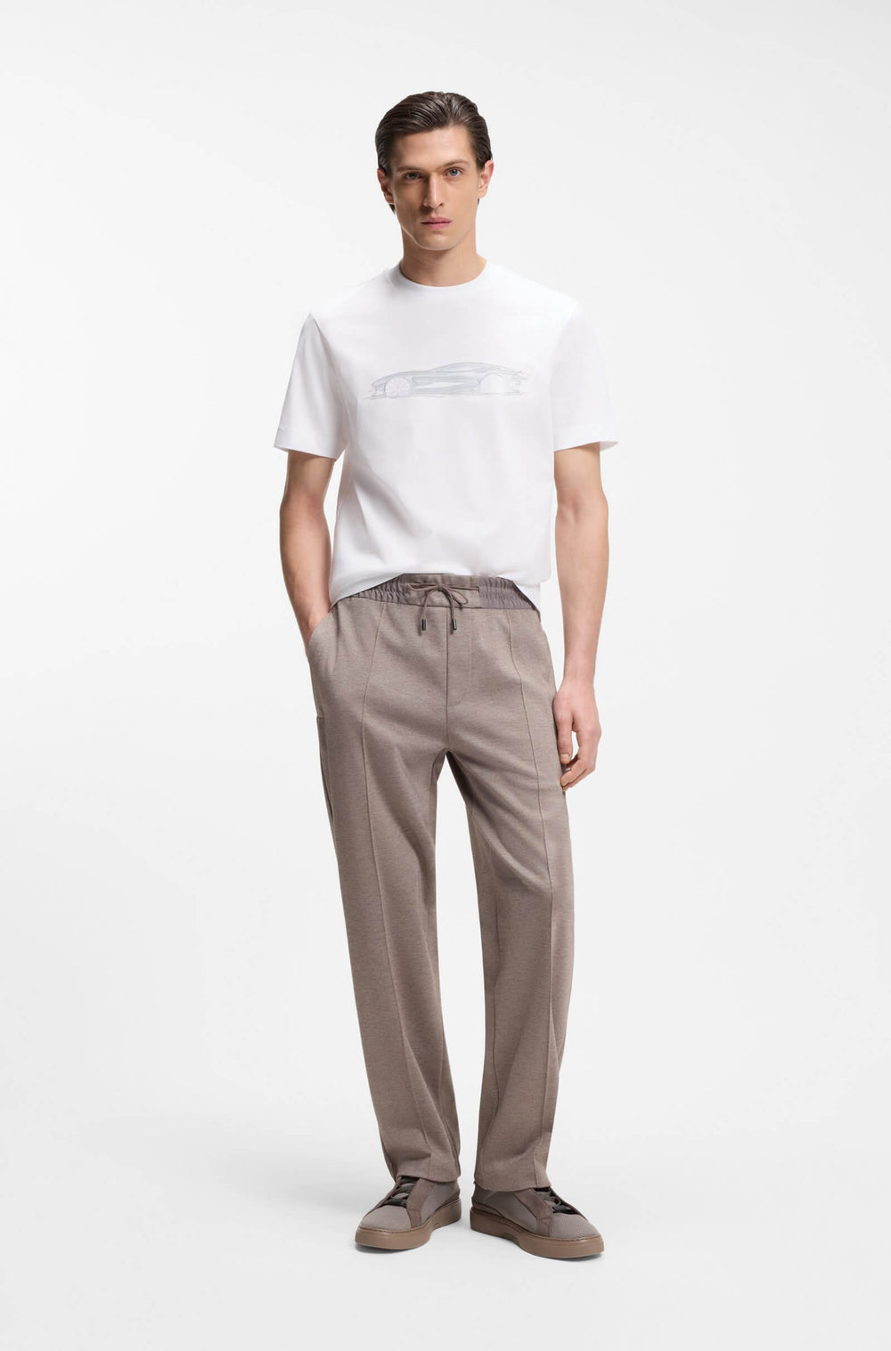 BOSS T-Shirts Regular Fit - C-TAUT 242_AM 50555828- Concorde Fashion#color_white-100