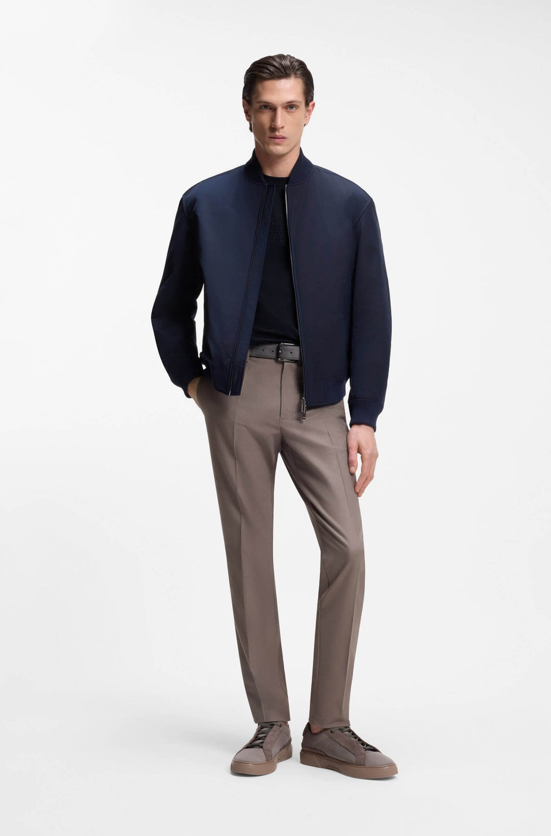 BOSS T-Shirts Regular Fit - C-THOMPSON 243_AM 50555843- Concorde Fashion#color_navy-404