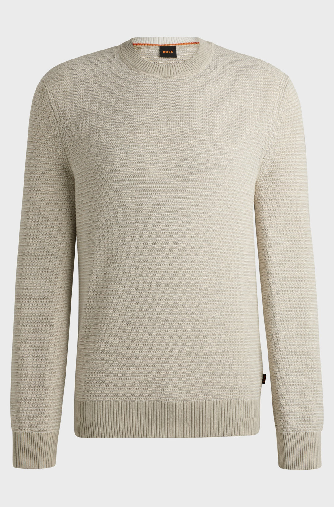 BOSS Sweaters Regular Fit in Cotton Mix - AMERCURY 10263266 01-50523575- Concorde Fashion#color_beige-271