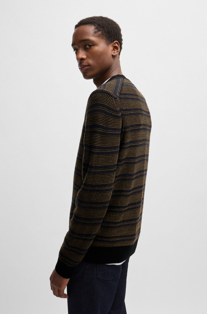 BOSS Sweaters Regular Fit in Wool Mix - AMODERO 10263269 01-50523539- Concorde Fashion#color_black-001