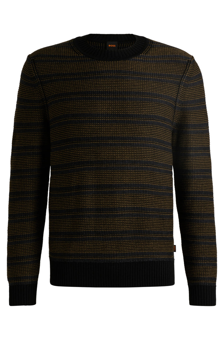 BOSS Sweaters Regular Fit in Wool Mix - AMODERO 10263269 01-50523539- Concorde Fashion#color_black-001