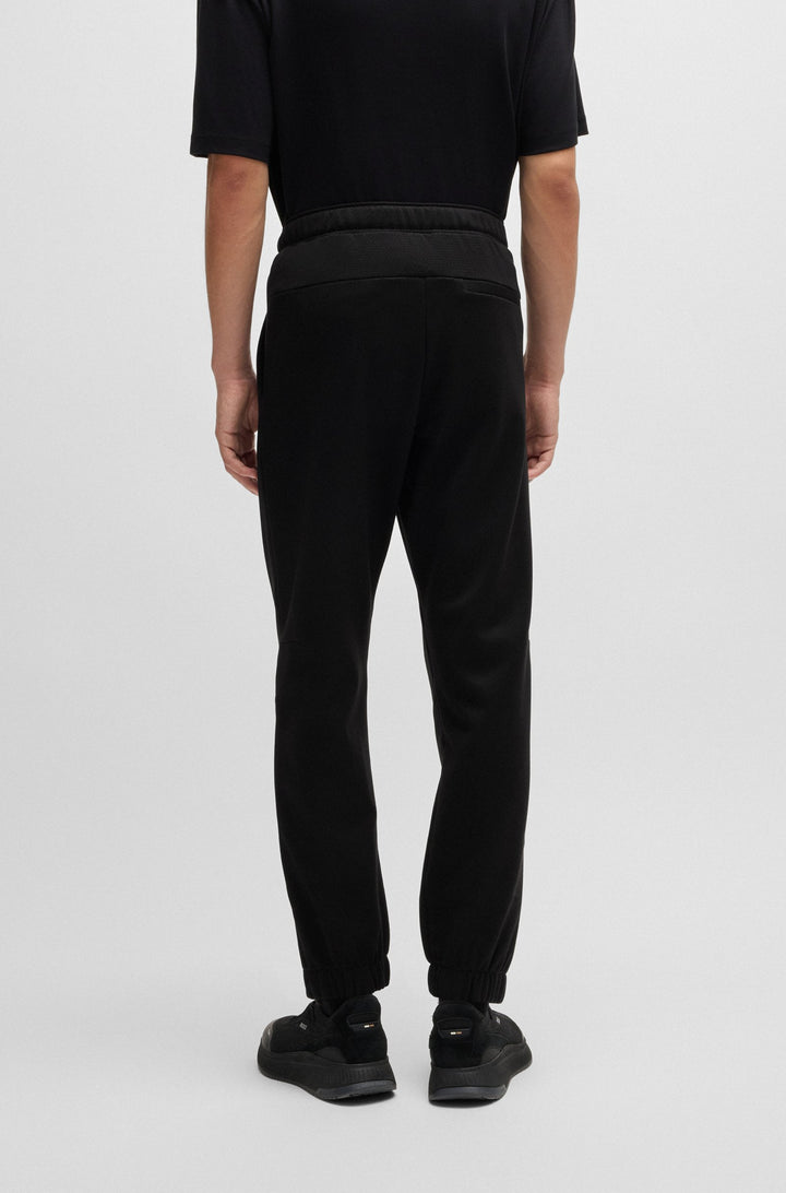BOSS Jogging Pants Regular Fit in Polyester Mix - HARIQ 10263309 01-50523678- Concorde Fashion#color_black-001