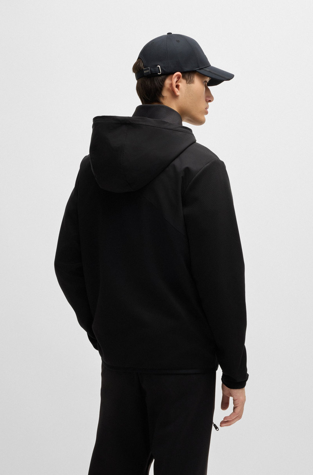 BOSS Hoodies  in Polyester Mix - SYBRID 10263309 01-50523707- Concorde Fashion#color_black-001