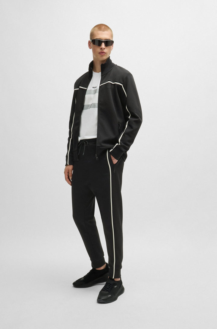 BOSS Jogging Pants Regular Fit in Cotton Mix - HADIKO 1 10263369 01-50523895- Concorde Fashion#color_black-001