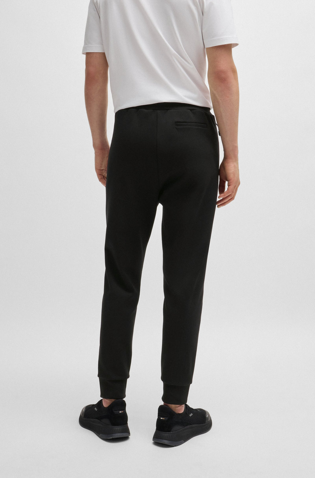 BOSS Jogging Pants Regular Fit in Cotton Mix - HADIKO 1 10263369 01-50523895- Concorde Fashion#color_black-001