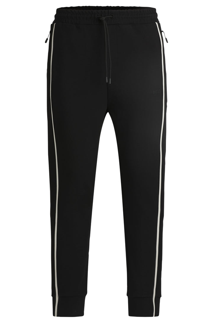 BOSS Jogging Pants Regular Fit in Cotton Mix - HADIKO 1 10263369 01-50523895- Concorde Fashion#color_black-001