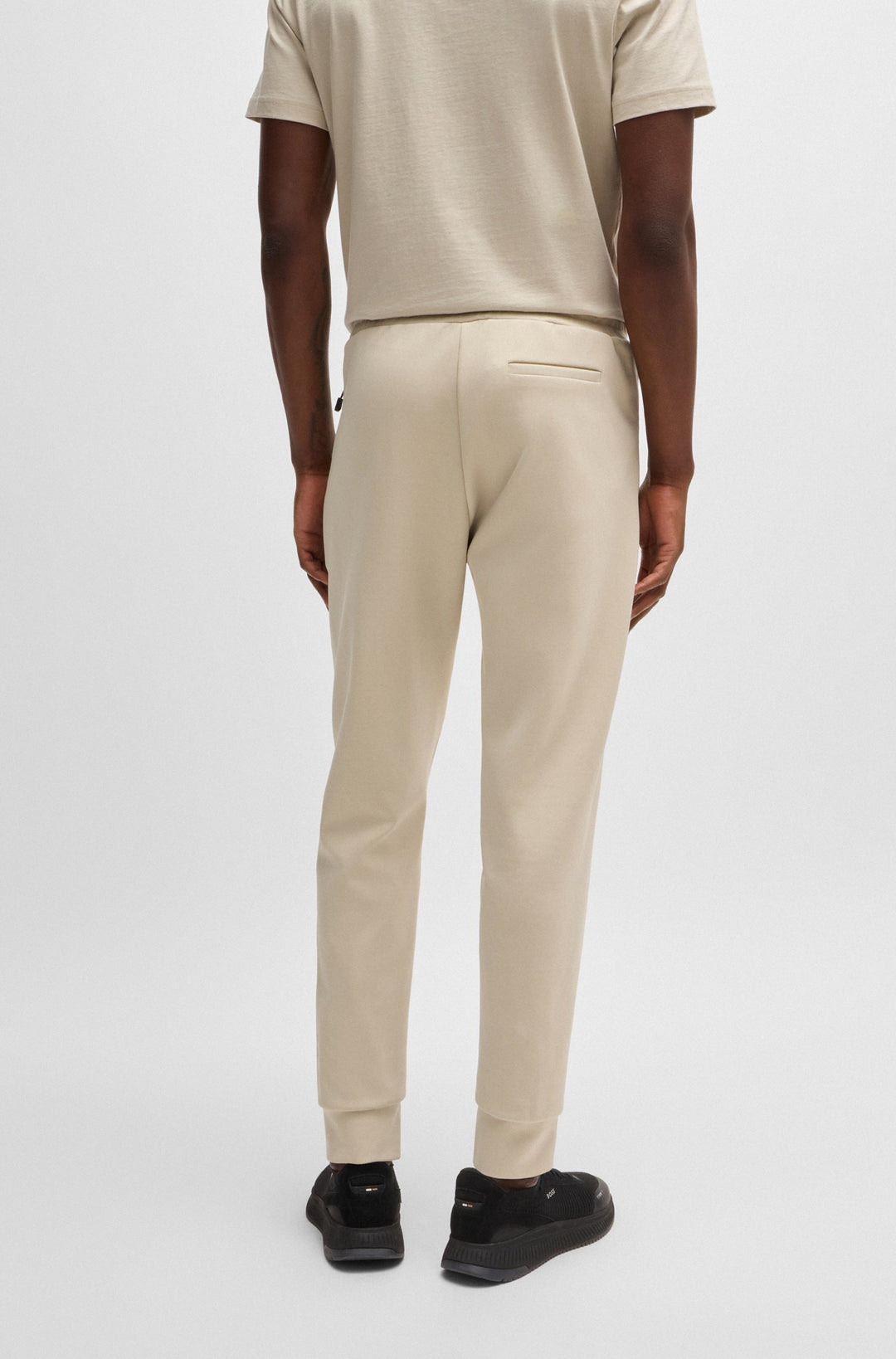 BOSS Jogging Pants Regular Fit in Cotton Mix - HADIKO 1 10263369 01-50523895- Concorde Fashion#color_beige-271