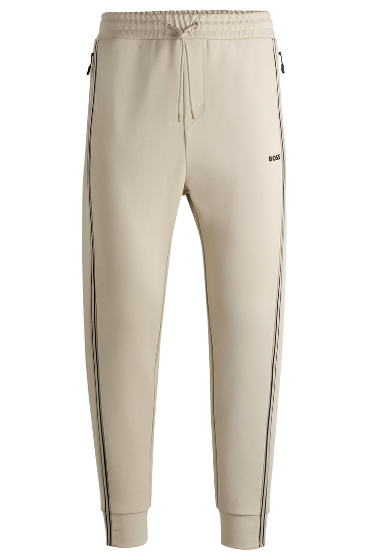 BOSS Jogging Pants Regular Fit in Cotton Mix - HADIKO 1 10263369 01-50523895- Concorde Fashion#color_beige-271
