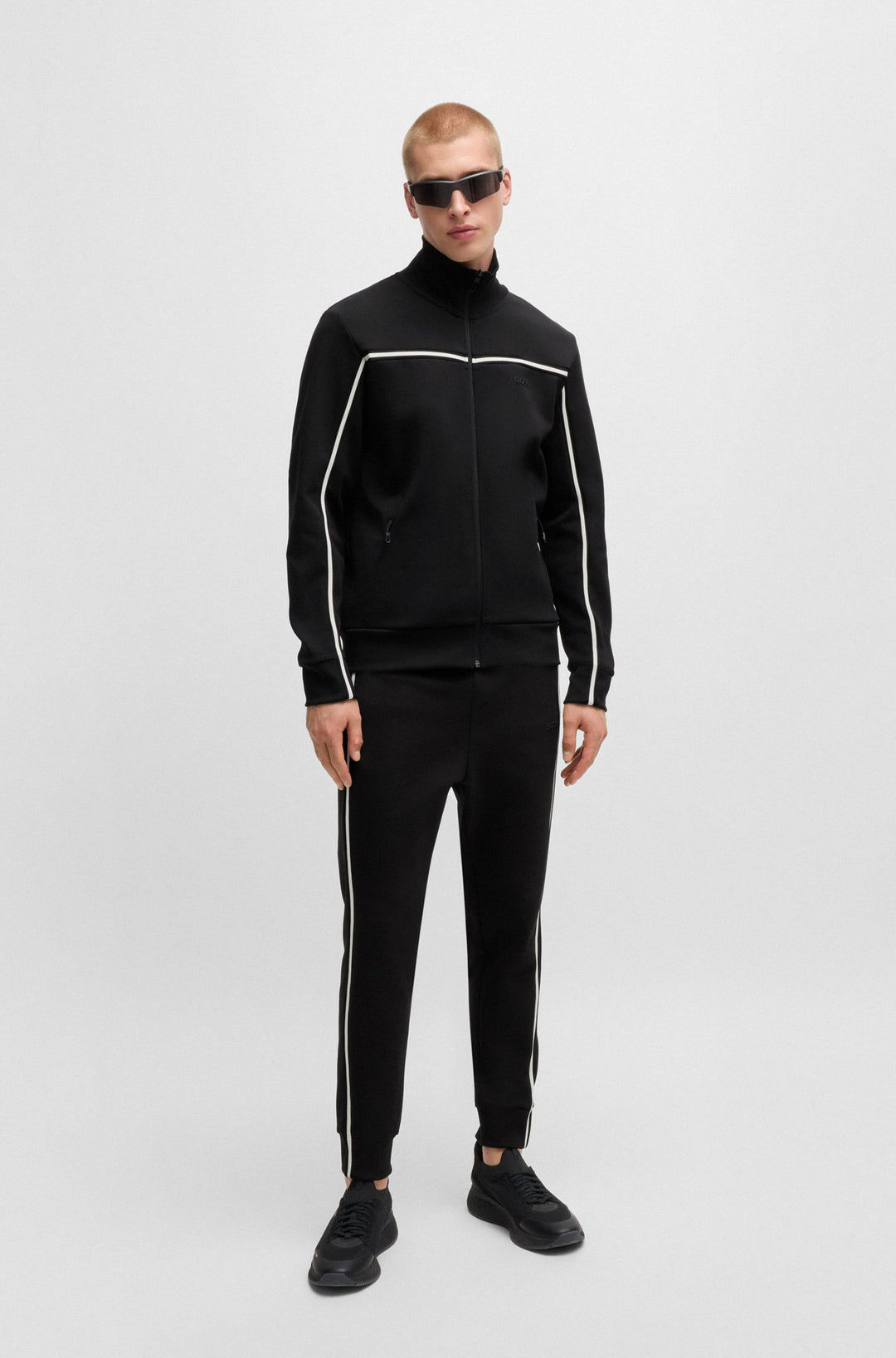 BOSS Sweatshirts Regular Fit in Cotton Mix - SKAZ 1 10263369 01-50523896- Concorde Fashion#color_black-001