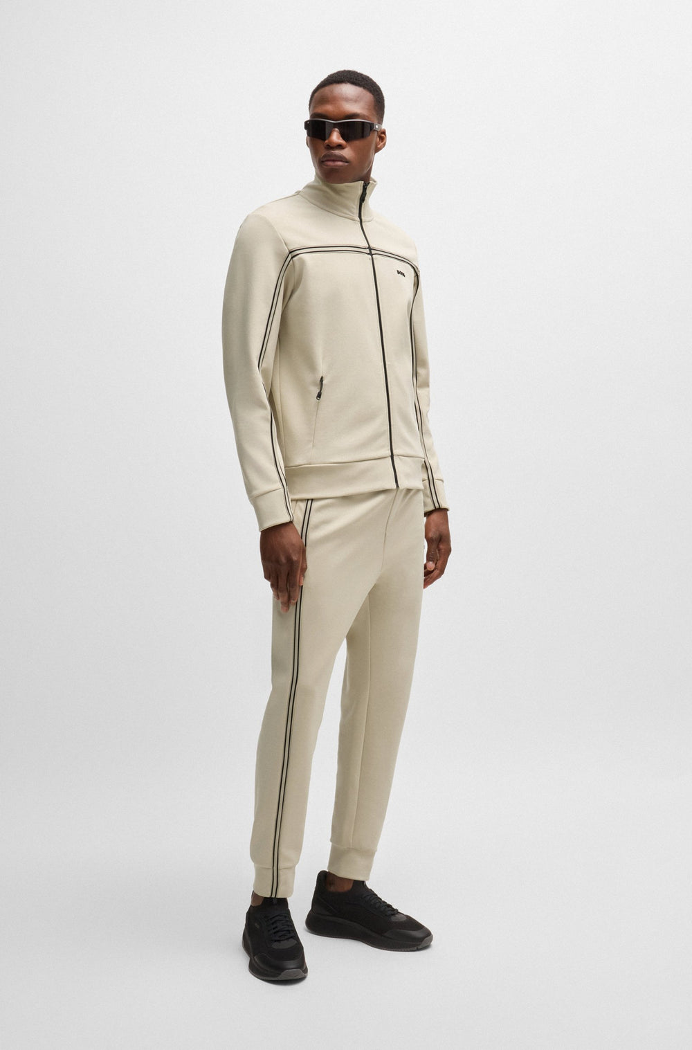 BOSS Sweatshirts Regular Fit in Cotton Mix - SKAZ 1 10263369 01-50523896- Concorde Fashion#color_beige-271