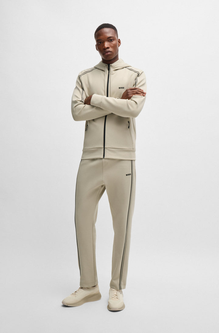 BOSS Jogging Pants Regular Fit in Cotton Mix - HADIM 1 10263369 01-50523903- Concorde Fashion#color_beige-271