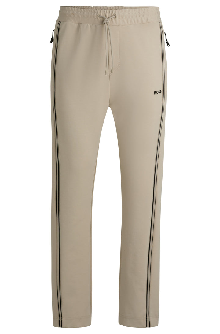 BOSS Jogging Pants Regular Fit in Cotton Mix - HADIM 1 10263369 01-50523903- Concorde Fashion#color_beige-271