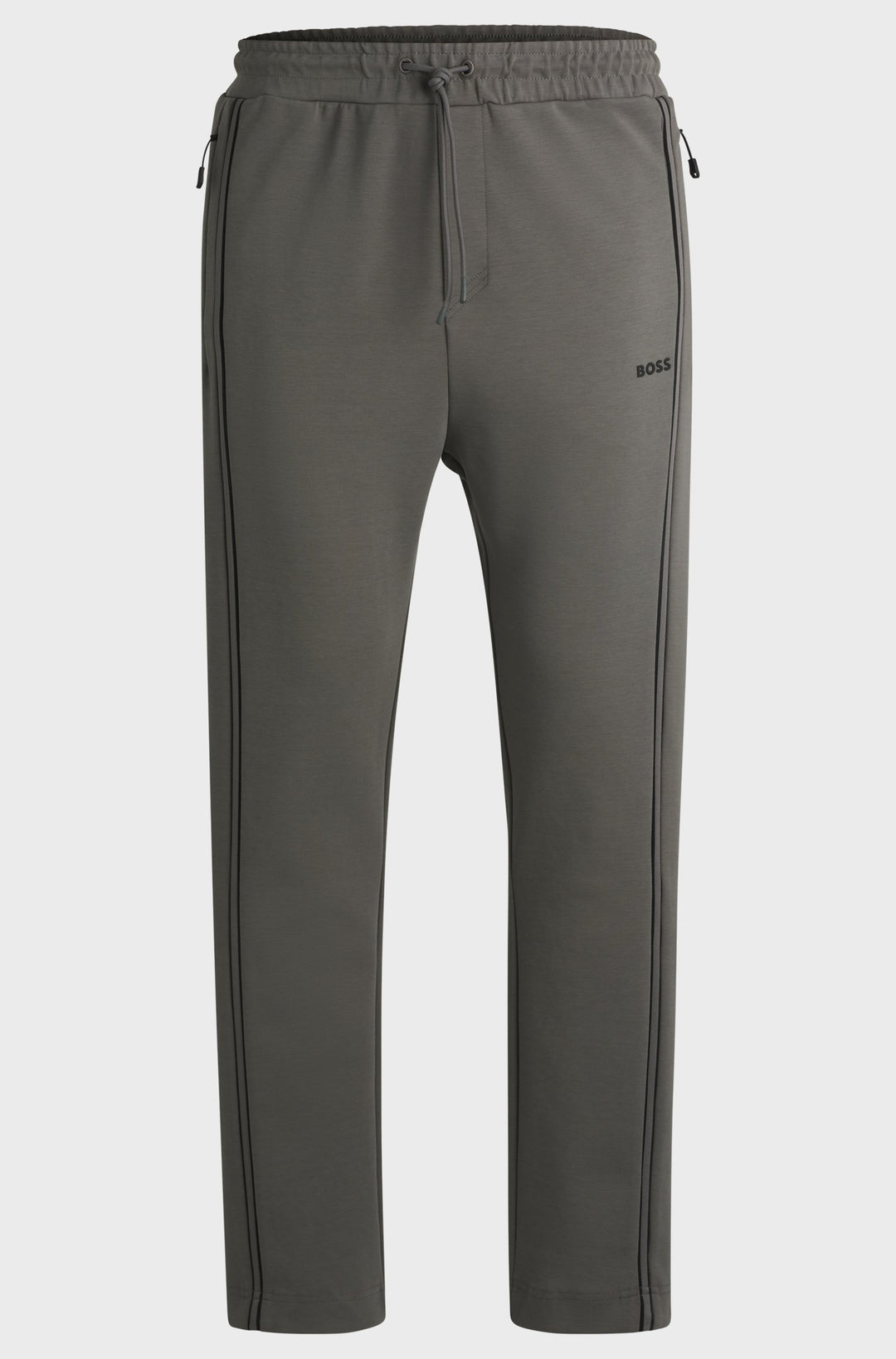 BOSS Jogging Pants Regular Fit in Cotton Mix - HADIM 1 10263369 01-50523903- Concorde Fashion#color_grey-056