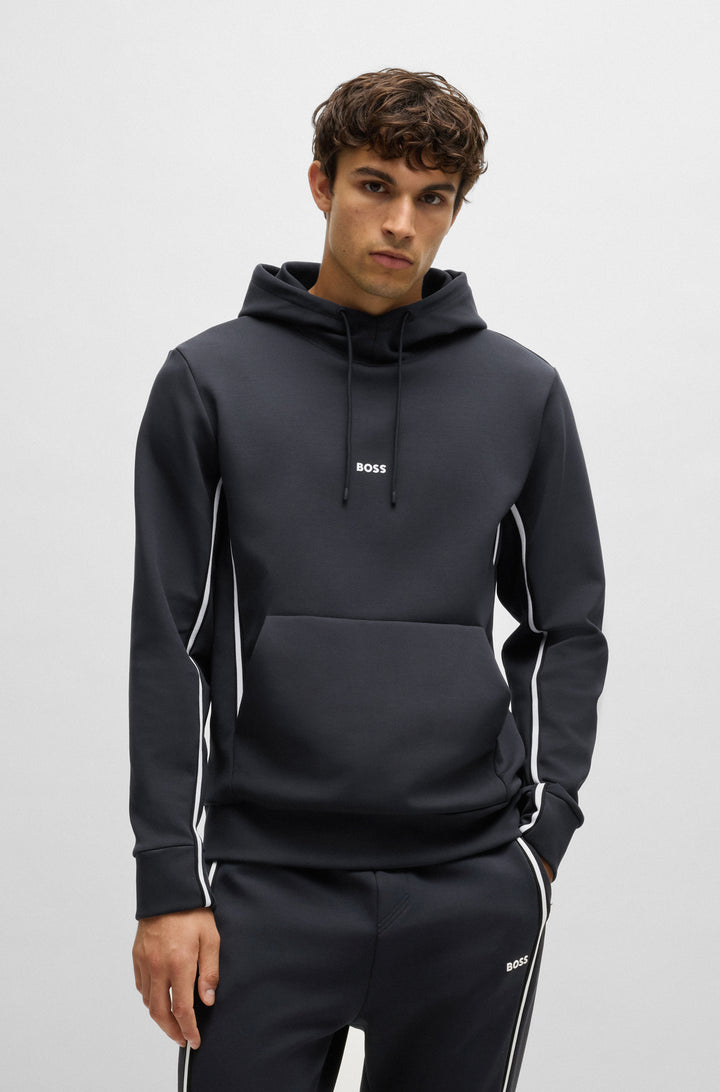 BOSS Hoodies Regular Fit in Cotton Mix - SOODY 1 10263369 01-50523905- Concorde Fashion#color_navy-402