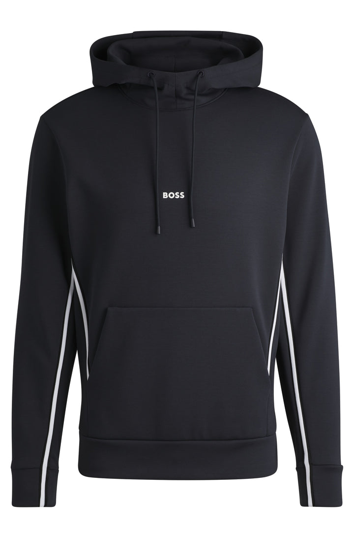 BOSS Hoodies Regular Fit in Cotton Mix - SOODY 1 10263369 01-50523905- Concorde Fashion#color_navy-402
