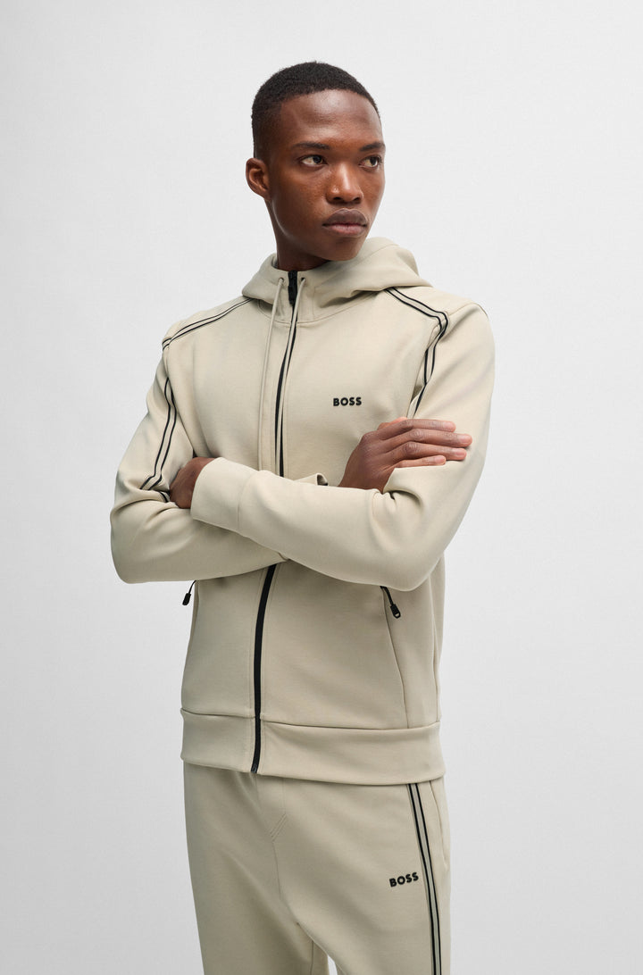 BOSS Hoodies Regular Fit in Cotton Mix - SAGGY 1 10263369 01-50523912- Concorde Fashion#color_beige-271