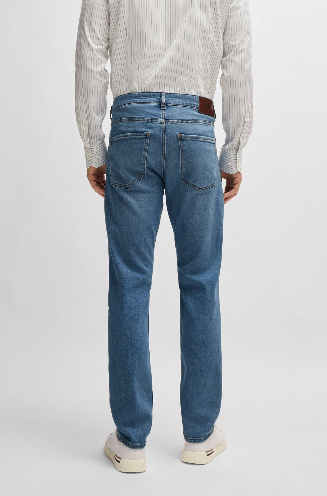 BOSS Jeans Slim Fit in Cotton Mix - H-DELAWARE 10263385 02-50524017- Concorde Fashion#color_blue-431