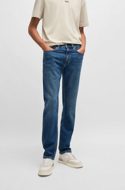 BOSS Jeans Slim Fit in Cotton Mix - DELAWARE BO 10263385 05-50526951- Concorde Fashion#color_navy-414