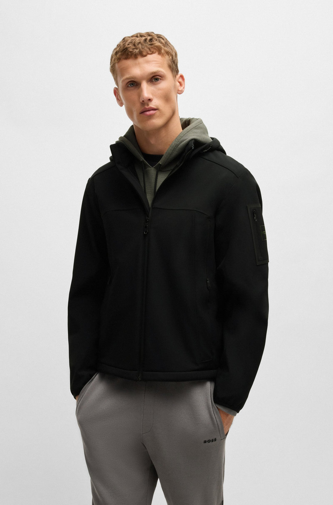 BOSS Casual Jackets  in Nylon Mix - J_ZEM 10263408 01-50515100- Concorde Fashion#color_black-001