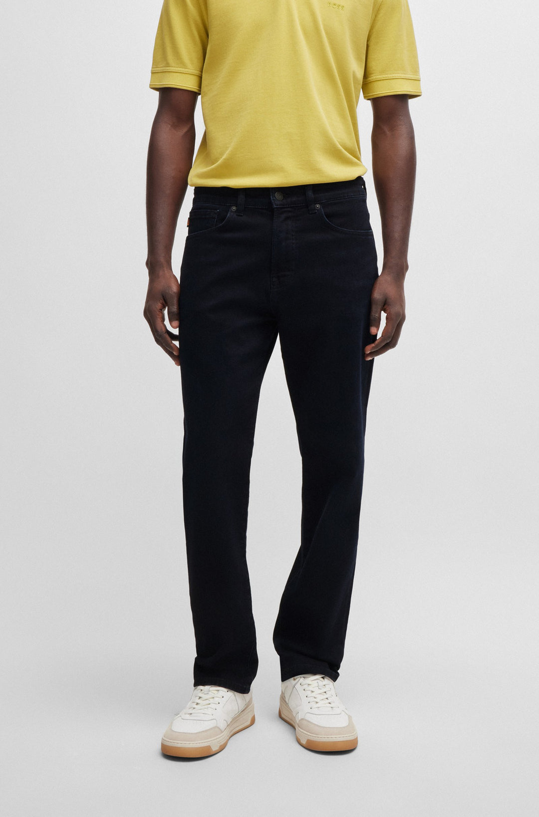 BOSS Jeans Regular Fit in Cotton Mix - RE.MAINE BO 10263410 01-50524075- Concorde Fashion#color_navy-408