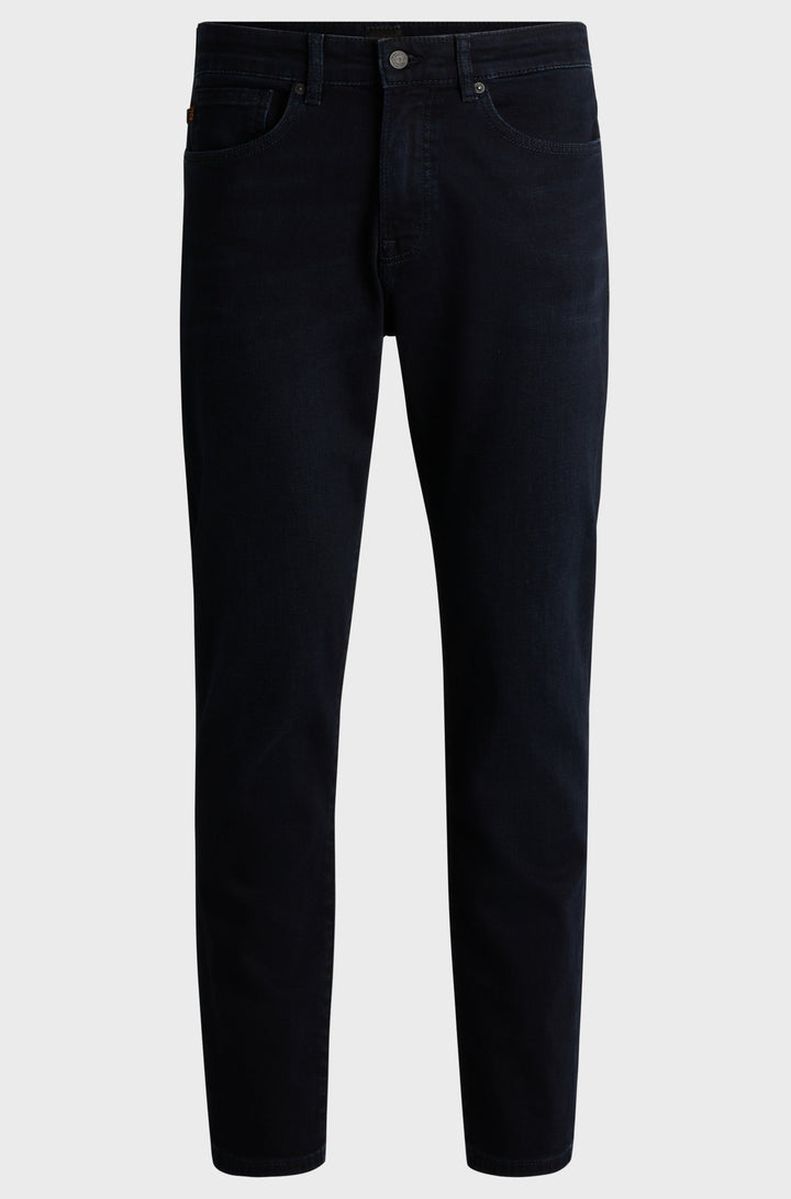 BOSS Jeans Regular Fit in Cotton Mix - RE.MAINE BO 10263410 01-50524075- Concorde Fashion#color_navy-408