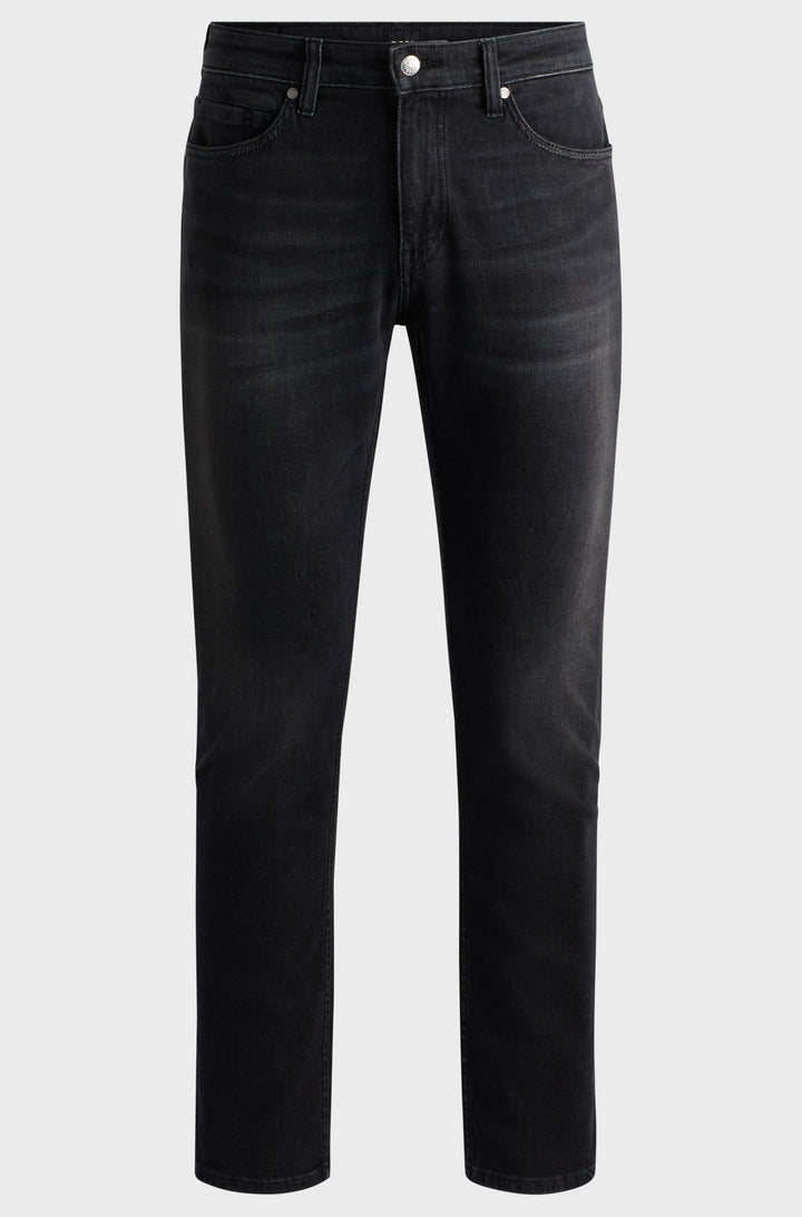 BOSS Jeans Slim Fit in Cotton Mix - H-DELAWARE 10263415 01-50524034- Concorde Fashion#color_charcoal-019