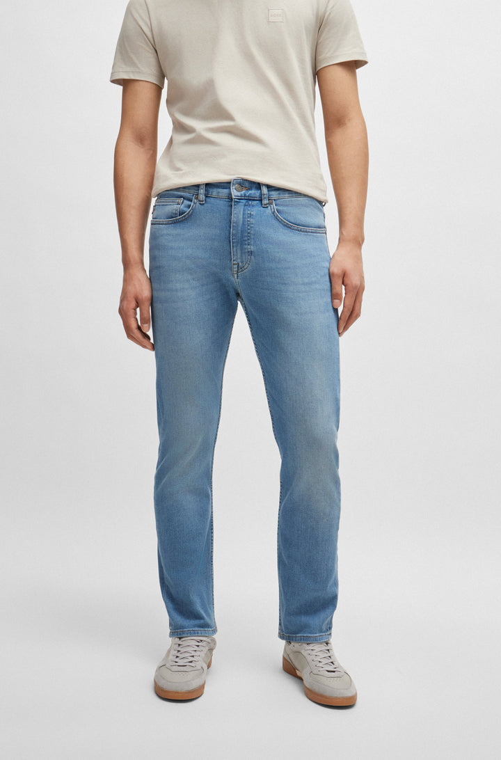 BOSS Jeans Slim Fit in Cotton Mix - DELAWARE BO 10263424 01-50524092- Concorde Fashion#color_blue-433