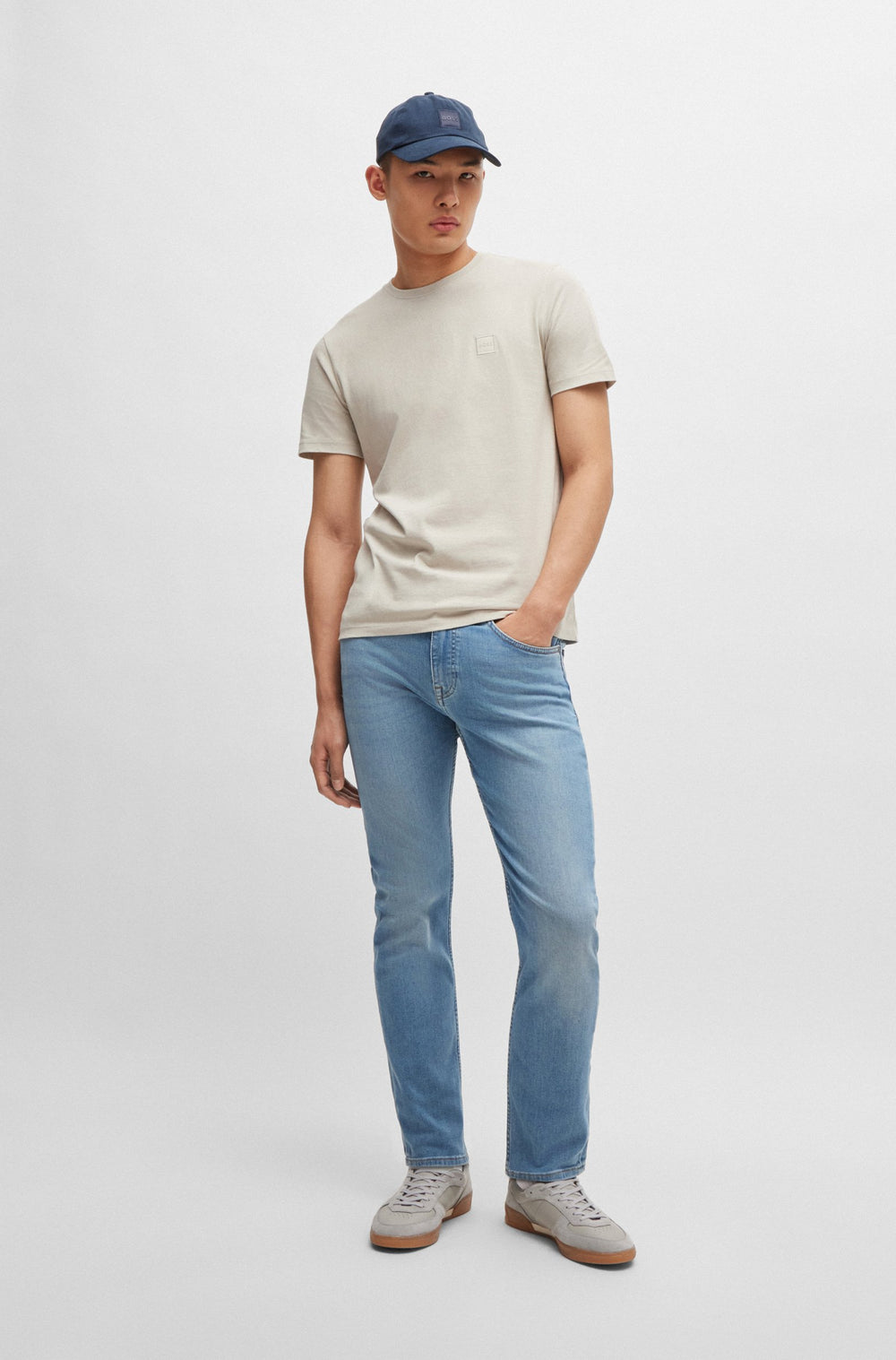 BOSS Jeans Slim Fit in Cotton Mix - DELAWARE BO 10263424 01-50524092- Concorde Fashion#color_blue-433