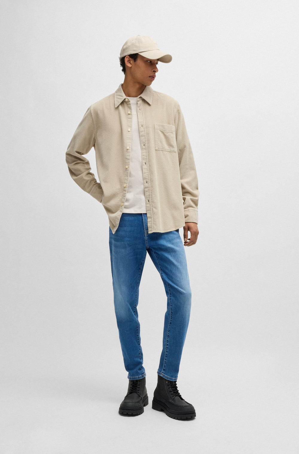 BOSS Jeans Tapered Fit in Cotton Mix - ONYX BO 10263424 01-50526955- Concorde Fashion#color_blue-434