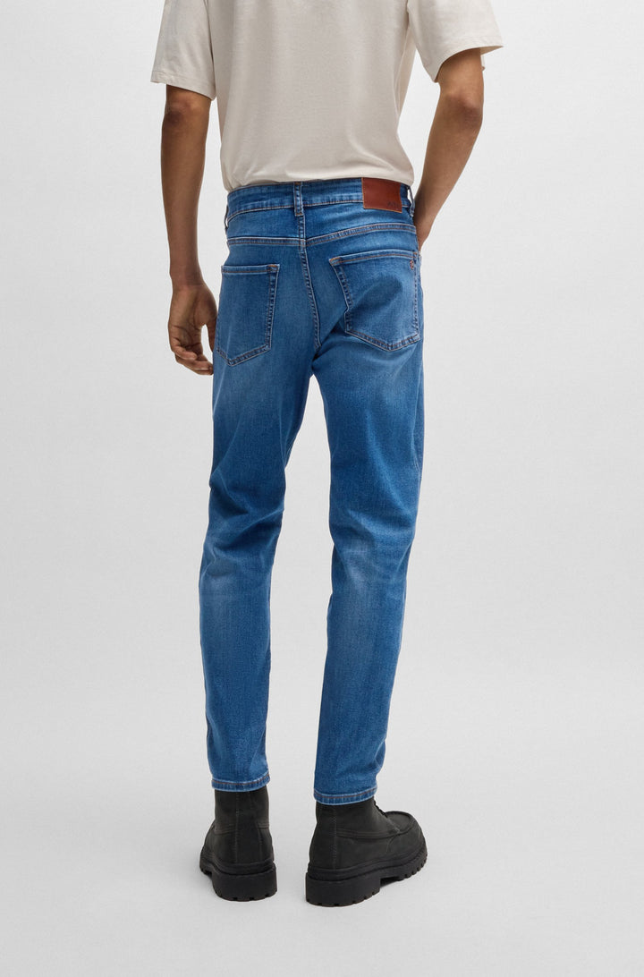 BOSS Jeans Tapered Fit in Cotton Mix - ONYX BO 10263424 01-50526955- Concorde Fashion#color_blue-434