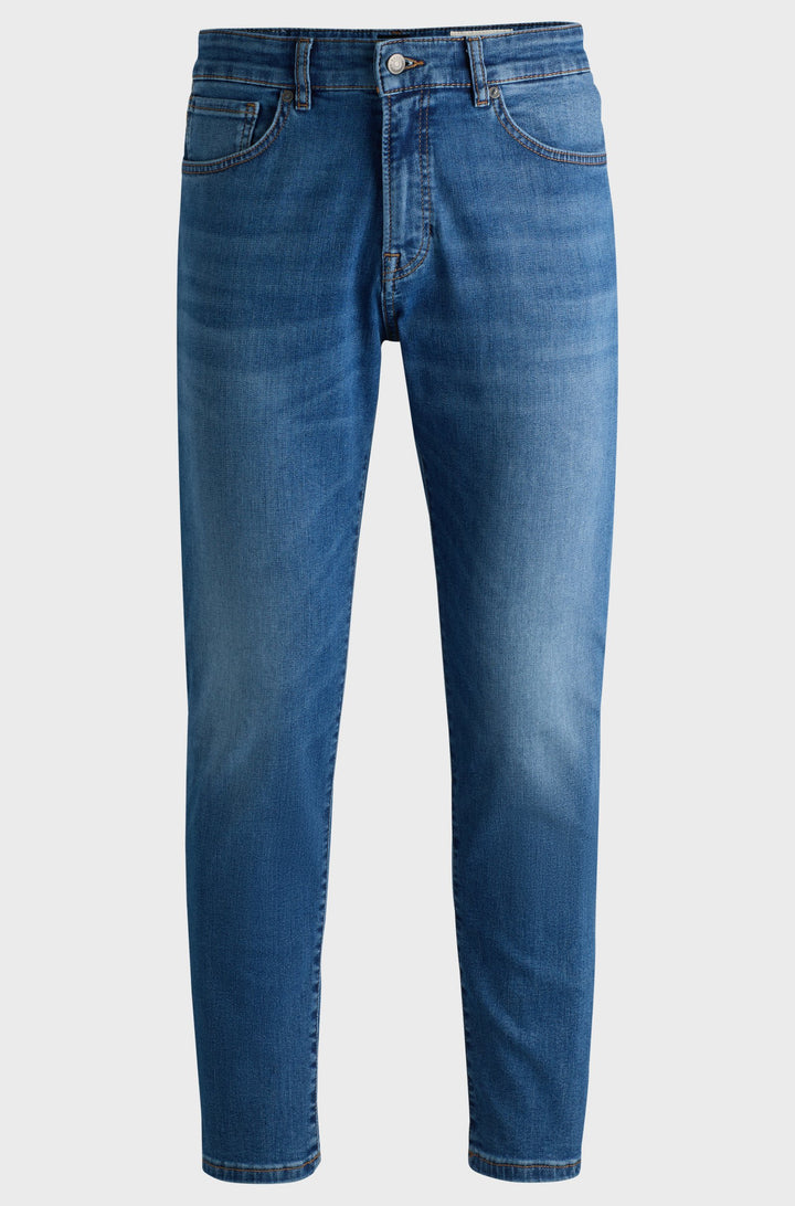 BOSS Jeans Tapered Fit in Cotton Mix - ONYX BO 10263424 01-50526955- Concorde Fashion#color_blue-434