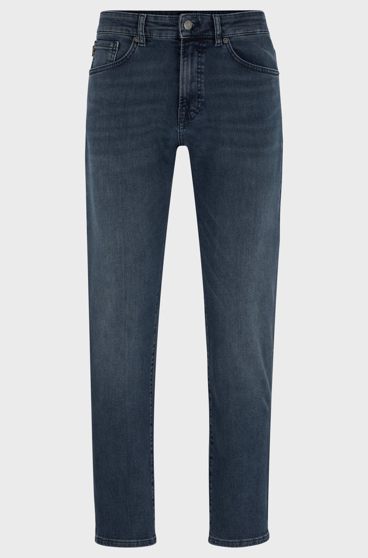 BOSS Jeans Regular Fit in Cotton Mix - RE.MAINE BO 10263435 01-50524089- Concorde Fashion#color_navy-415
