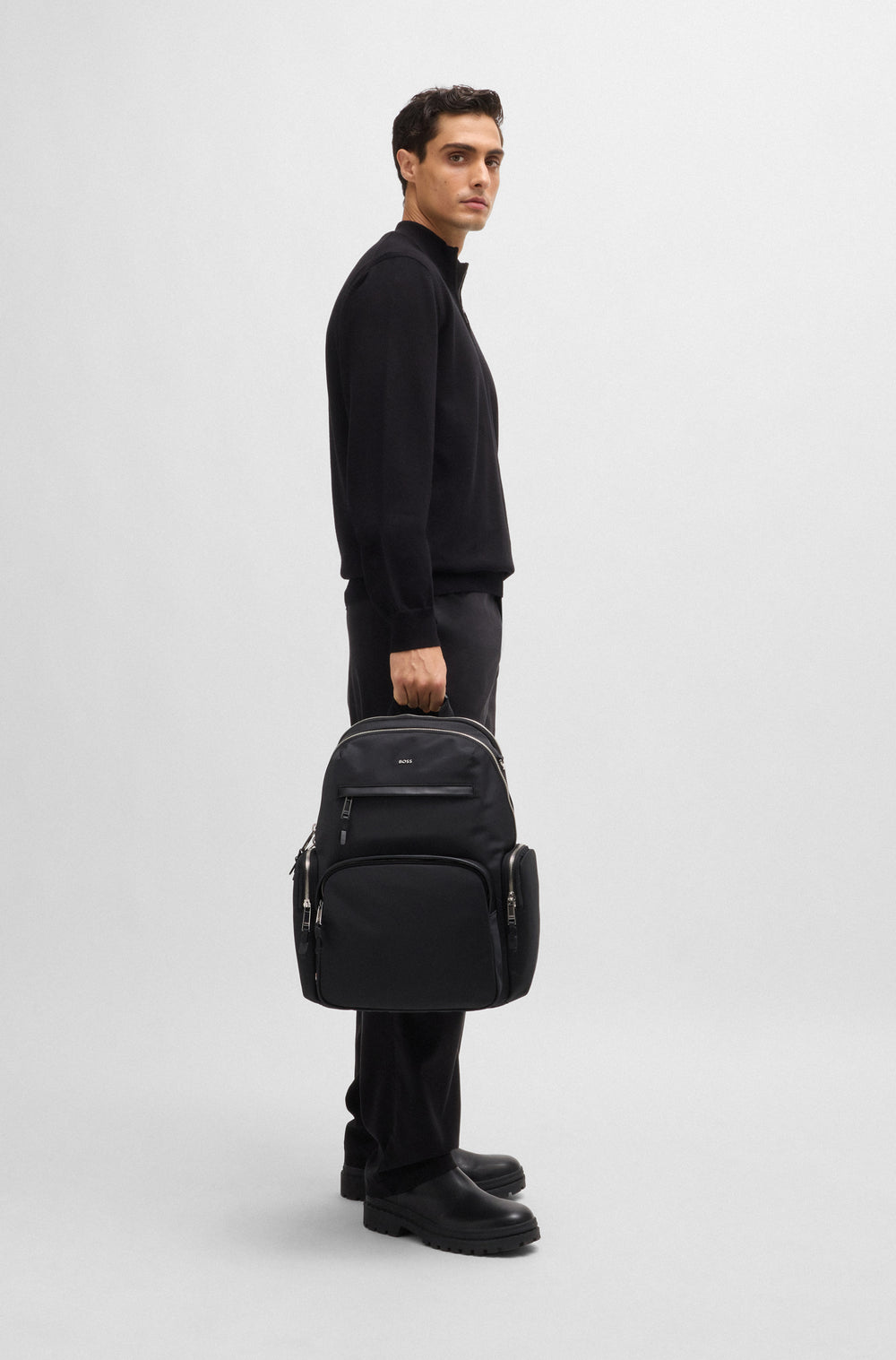 BOSS Bags  in Polyester - HIGHWAY_N_BACKPACK N 10263646 01-50536485- Concorde Fashion#color_black-001