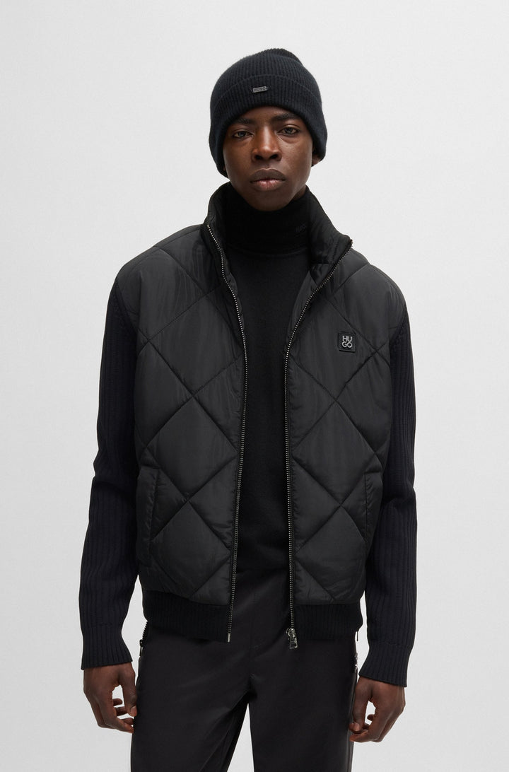 HUGO Casual Jackets Relaxed Fit in Nylon - SYBON 10263670 01-50524549- Concorde Fashion#color_black-001