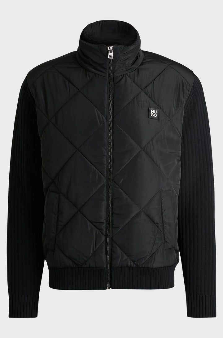 HUGO Casual Jackets Relaxed Fit in Nylon - SYBON 10263670 01-50524549- Concorde Fashion#color_black-001