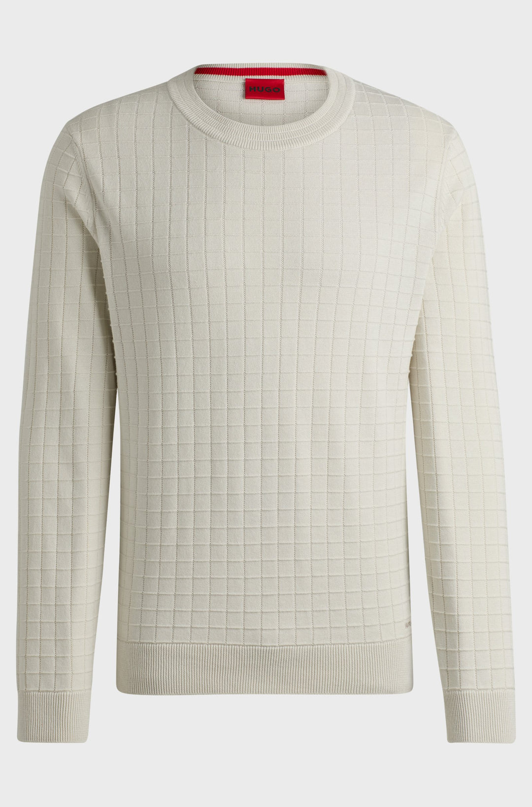 HUGO Sweaters Regular Fit in Cotton - SCOULT 10263692 01-50524546- Concorde Fashion#color_white-101