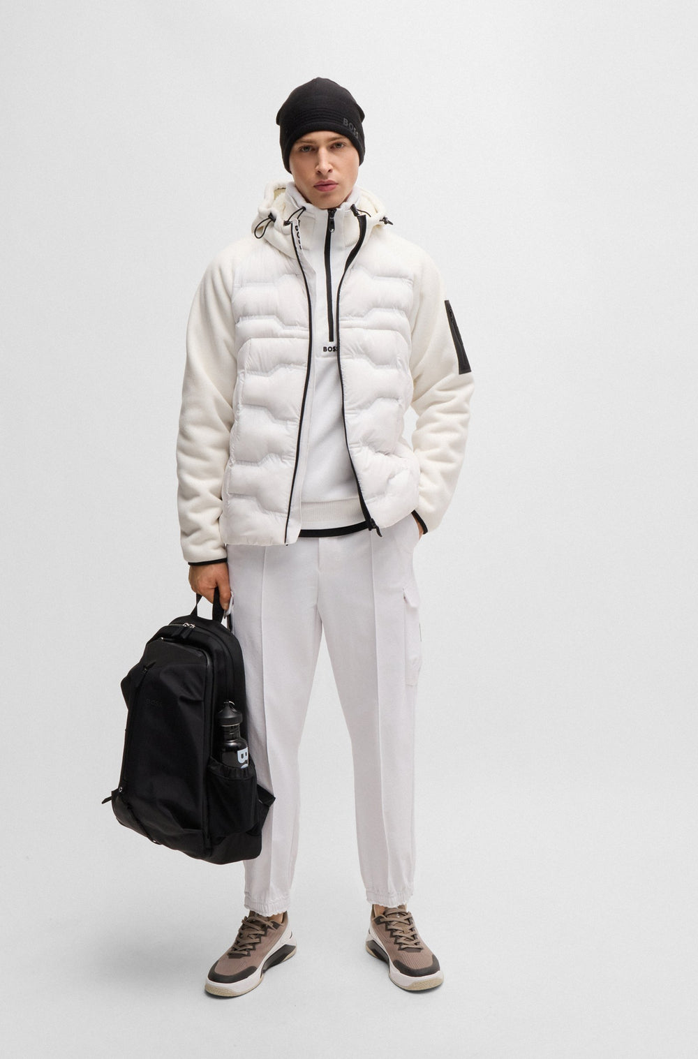 BOSS Casual Jackets Regular Fit in Polyester - J_CLOUD 10263844 01-50515114- Concorde Fashion#color_white-100