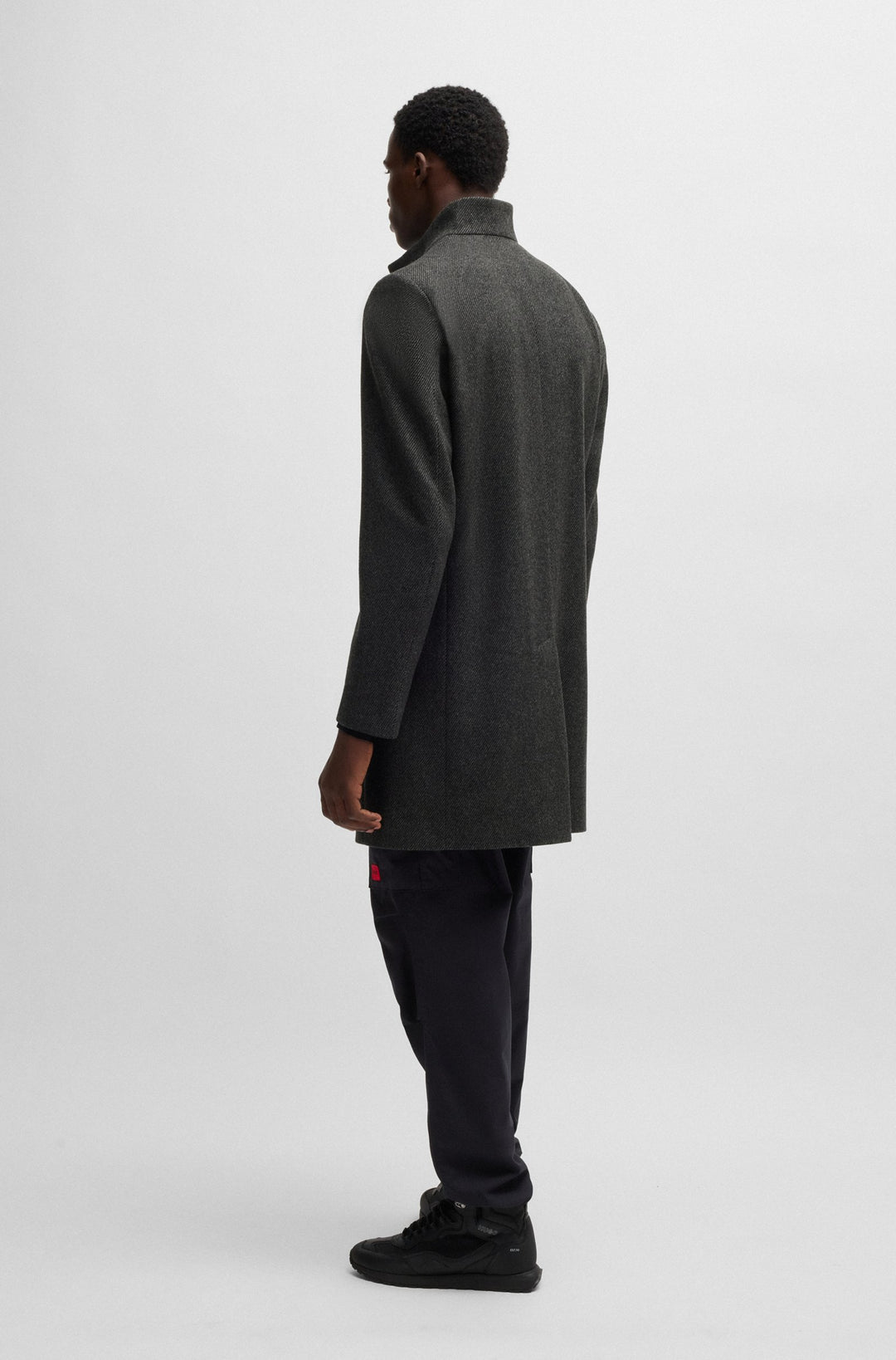 HUGO Coats Regular Fit in Wool Mix - MINTRAX2441 10263931 01-50525187- Concorde Fashion#color_grey-034