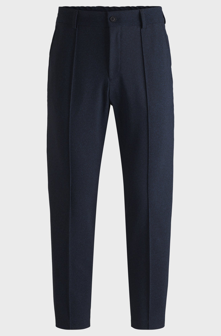 BOSS Trousers Tapered Fit in Nylon Mix - P-PERIN-J-CW-WG-244 10263952 01-50530630- Concorde Fashion#color_navy-404
