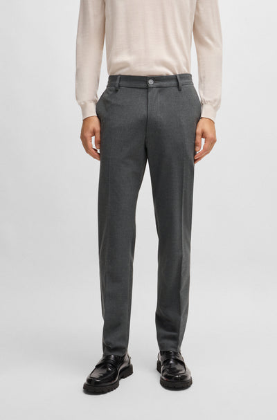 BOSS Trousers Regular Fit in Polyetser Mix - P-KANE-EL 10263996 01-50528379- Concorde Fashion#color_grey-030