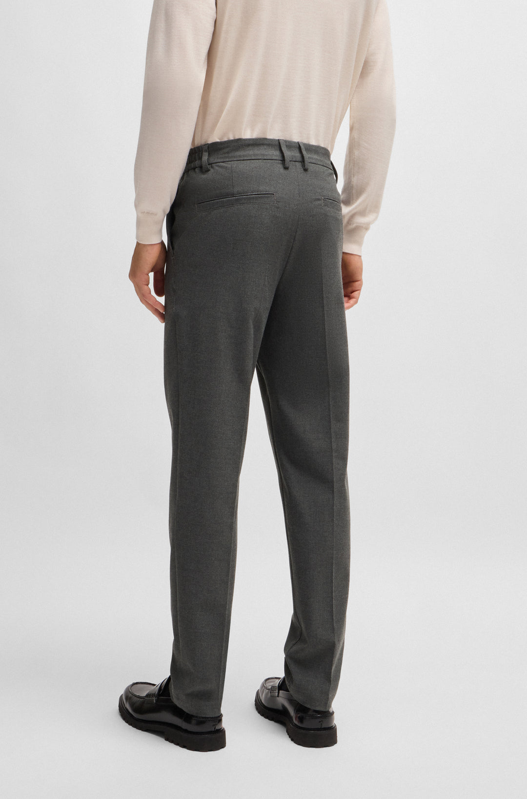 BOSS Trousers Regular Fit in Polyetser Mix - P-KANE-EL 10263996 01-50528379- Concorde Fashion#color_grey-030