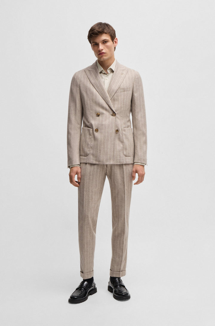 BOSS Formal Shirts Casual Fit in Cotton - C-HAL-KENT-C1-223 10264839 01-50527586- Concorde Fashion#color_beige-275