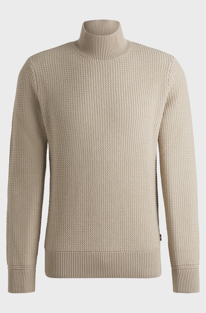 BOSS Sweaters Regular Fit in Cotton Mix - H-EMAURELIO 10265478 01-50526833- Concorde Fashion#color_beige-275