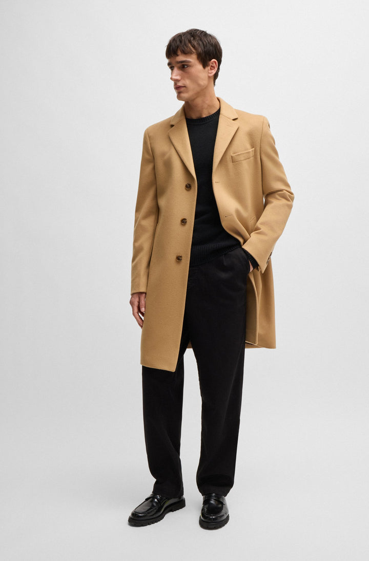 BOSS Sweaters Regular Fit in Wool - H-EMALVO 10265480 01-50526836- Concorde Fashion#color_black-001